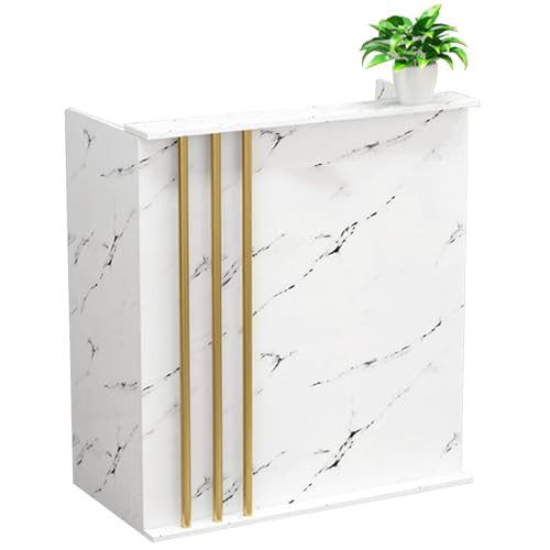 Moderno mostrador de recepción con cajones con cerradura para tiendas de conveniencia, tienda de ropa, barbería, hotel, tamaño pequeño