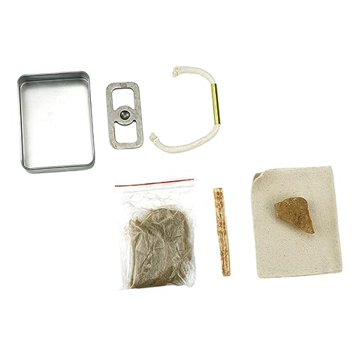 Mikikit 1Juego Kit Herramienta de Encendido Camping Portátiles y Prácticos Emergencias Completo