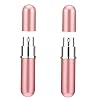 Shampoo fles, 6 ml parfumflessen draagbare mini hervulbare parfum lege spuitfles verstuiver pomp case roze 2pcs