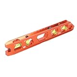 VOBOR Wasserwaage Magnetisch Torpedo Level mit 4 Libellen 30°/45°/90°/180°, V-Nut und...