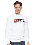 diesel winterjacke männer 100% Baumwolle Diesel Herren S-Crew-Division SWEA Sweatshirt, Weiß (White 100), (Herstellergröße: XX-Large)