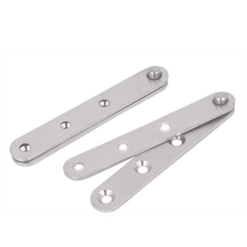 Gizhome 4 Pack 360 Degree Rotatable Door Pivot Hinges, Stainless Steel Drawer Window Door Fittings - 100 Mm/3.94 In #TOP2