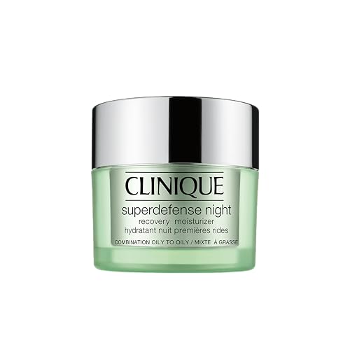 Clinique Superdefense Night Recovery Moisturizer | Idratante anti-età notte | Per pelli secche e miste, 50 ml