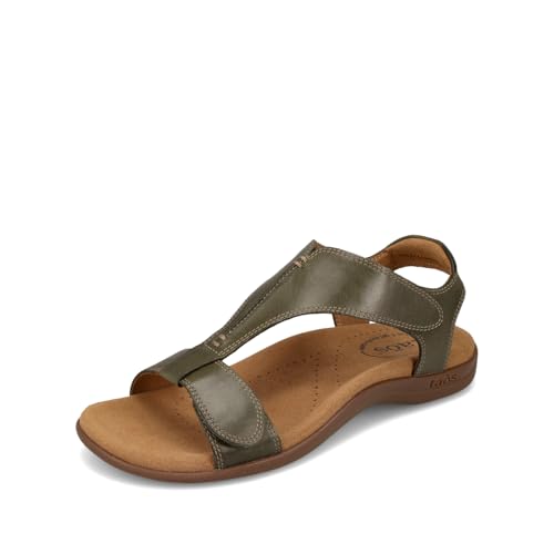 Image of Taos The Show Premium Leather Women's Sandal - Experience Everyday Style, Comfort, Arch Support, Cooling Gel Padding and an Adjustable Fit for Exceptional Walking Comfort