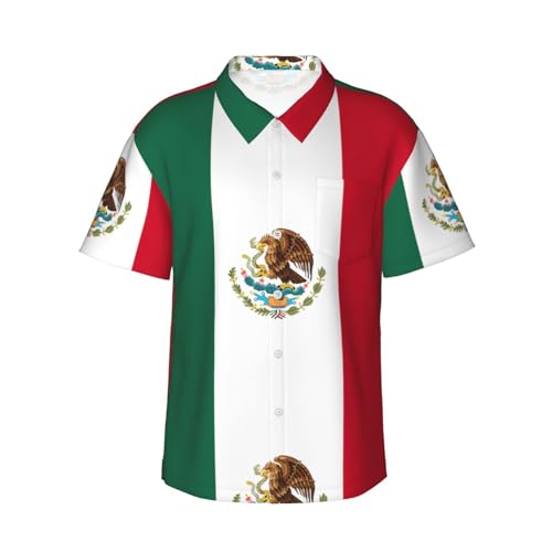 Chemise hawaïenne Mexique homme anti-transpiration douce et légère pour l'été