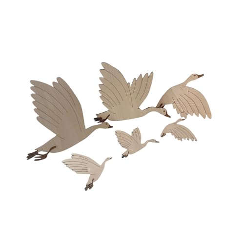 Oiseaux volants en bois pour habiller un mur vide de bureau ou de chambre