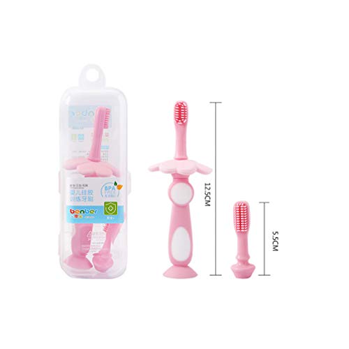 TOYANDONA Escova de dentes de silicone para bebês, escova de dentes macia, escova de dentes de trein