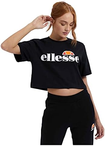 ellesse crop top black