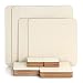 Belle Vous Unvollendete Leere Holzplättchen Rechteckig Geformt (44 Stk) - 5 Größen - Naturbelassene Holzplatten zum Basteln - Für DIY-Bastelarbeiten, Malerei, Holz Brandmalerei & Dekoration