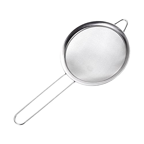 Kufung Stainless Steel Mesh Strainer - Strainers Fine Mesh & Wire Sieve With Non-Slip Handles - Kitchen Strainer For Sifting, Straining, & Draining (12Cm)… #TOP5