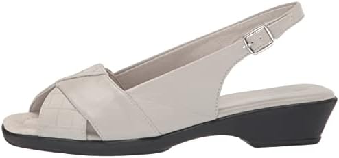 Easy Street Women's Drew Heeled Sandal, Grey, 7 Wide | Image 7