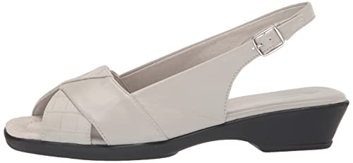 Easy Street Women's Drew Heeled Sandal, Grey, 7.5 Wide #TOP7