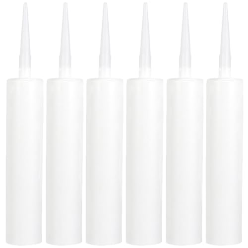 DOITOOL 6 piezas Tubo Calafateo Reutilizable de Tubos Vacíos de Portátiles para Bricolaje y Proyectos de para Colores Personalizados y de Epóxido