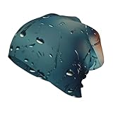 ADAhgu Regentropfen auf Glasdruck, weiche Thermokappe, Beanie-Mütze, Winter-Kopfbedeckung für...