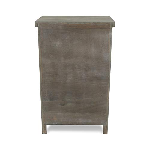 Cheung's Fp-4123 Wooden Cabinet With 3 Drawers And Rope Handles, Light Brown, Silver #TOP4