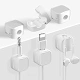 Lot de 6 supports de câble magnétique, emballage adhésif pour câbles