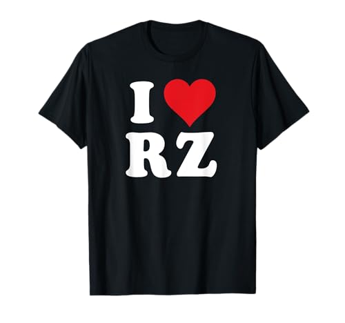 I Love RZ Initials I Heart R.Z. First Last Name R Z T�V���c