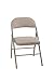 Cosco Vinyl Folding Chair, 4 Pack, Antique Linen