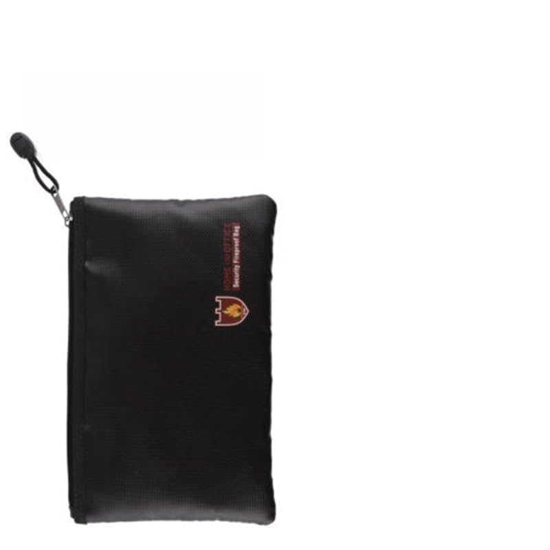 Opatiny Bolsa ignífuga para documentos importantes, bolsa de seguridad para agua y alta temperatura, color negro