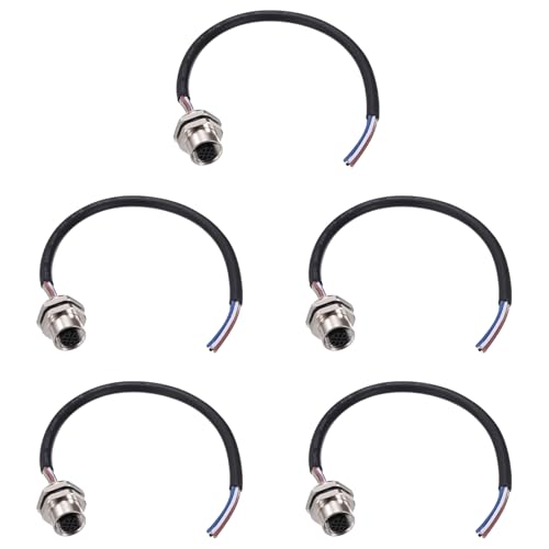 Câble M12 5 broches de transmission stable 60V 4A pour capteur
