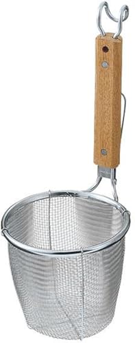 スリースノー ラーメン専用 パワーてぼ 平底 18-8ステンレス 業務用 ラーメン 湯切りざる 燕三条 日本製 Three Snow 新越ワークス 10126