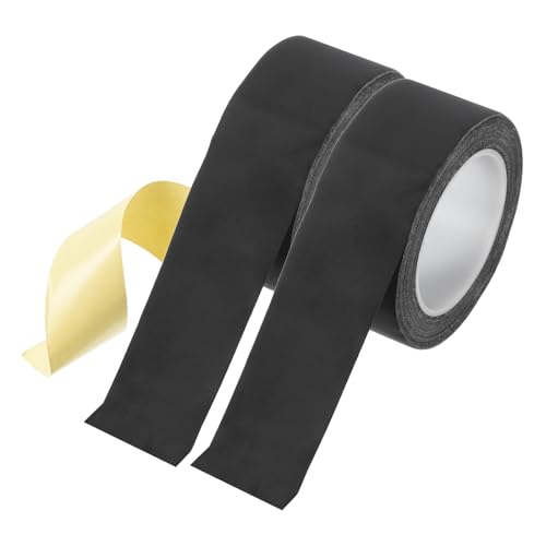Image of MECCANIXITY Insulating Acetate Cloth Adhesive Tape, 2in x 98ft Black Electrical Heat Resistant Fabric Tape for Laptop Electric Automotive Guitar Repair Wire Harness, 2Pcs