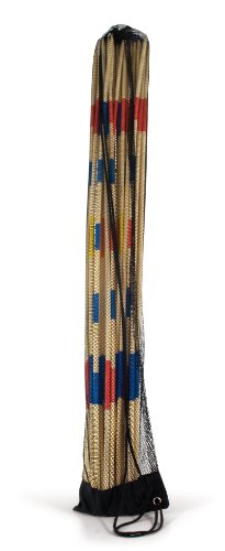 JEUJURA - Mikado Géant en Bois 1 Mètre - Jeu d’Adresse, Concentration et Dextérité - Housse...