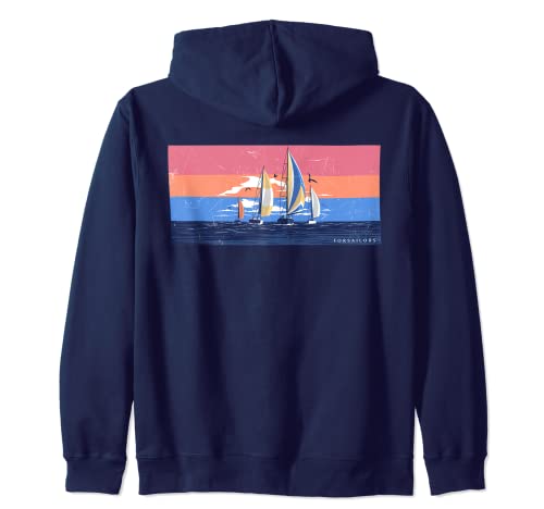Barco de velero puesta de sol Sudadera con Capucha