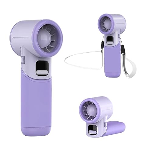 MERTTURM Ręczny wentylator turbo [11H Standby], osobisty wentylator USB, składany wentylator z 5 prędkościami, przenośny mini wentylator ręczny, wskaźnik baterii, biurko / na zewnątrz / prezent -