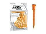 12 Stück Packung Lignum Golf-Tees mit Holzringsystem (12 Stück)