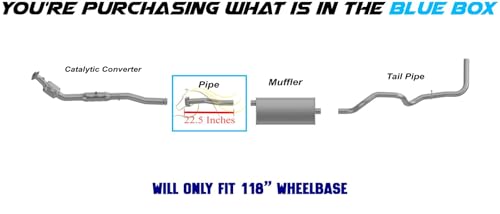 Image of Exhaust Intermediate Pipe Compatible for 1998-2000 Ford Ranger 3.0L and 4.0L | Stainless Steel | Northeastern Exhaust | Includes Clamp, Gasket, Spring Bolts | Direct-Fit | Automotive Replacement Part