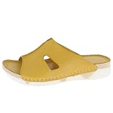 Cuir doux au beurre Andrea Conti Sandales pour Femme, Curry, 40 EU