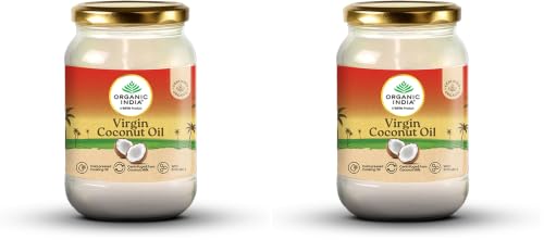 Image of Organic India Virgin Coconut Oil, 500ml | Labs Tested on 250+ Parameters | Certified Organic| Cold Pressed | Extracted from Coconut Milk | Authentic Flavour | Multipurpose Premium Coconut Oil