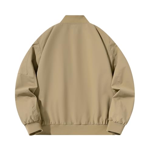 Men's Bomber Jacket Lightweight Casual Fashion Windbreaker Zip Up Coat for Men2
