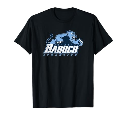 Campus Lab Baruch College Bearcats Athletics Logo T-Shirt - Unisex-Adults, Kids - Black - Short Sleeve - Crew Neck - Classic Fit - 100% Cotton - Small