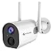 Kittyhok Wire-Free Outdoor Battery Powered Security Cameras Wireless, 1080P WiFi IP Security Home Camera with PIR Detection, 2-Way Audio, FHD Night Vision, IP66 Weatherproof, Micro SD/Cloud Storage