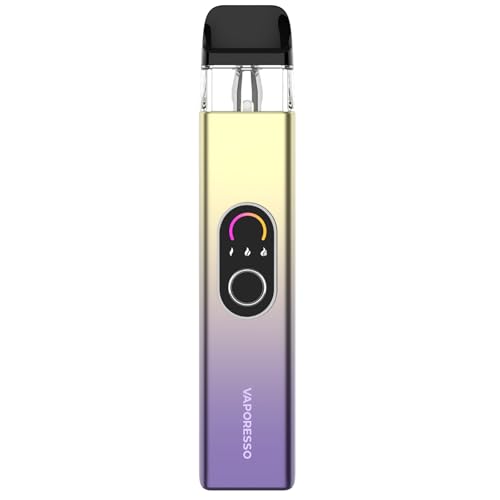 Vaporesso XROS 4 Kit | Pod Vape Con Batería Integrada de 1000mAh y Cartucho de 3ml (0.4Ω/0.6Ω/0.8Ω/1.0Ω/1.2Ω) Para Vapeo MTL y RDL - Sin Nicotina (Atardecer Neón)