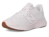 New Balance KIds Arishi Fresh Foam v4 Sneaker, PINK GRANITE/MID CENTURY PINK, 5 W Big Kid (8-12 Years)