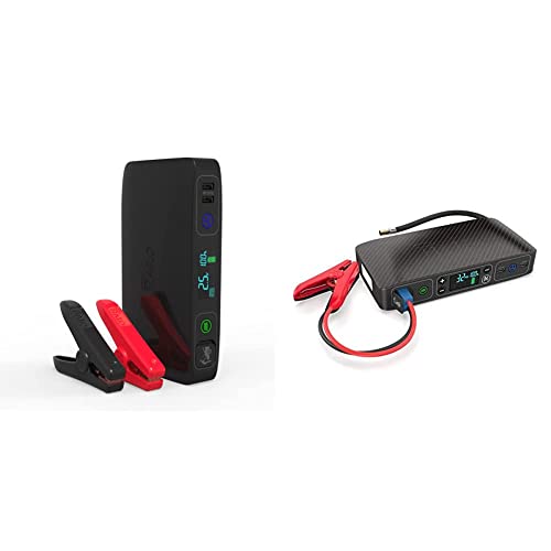 Halo Bolt Acdc Max 55500 Mwh - Portable Phone Laptop Charger Car Jump Starter With Outlet, Lcd Display, Black & Bolt Air 58830 Mwh Portable Emergency Power Kit With Tire Pump, Black Graphite #TOP14