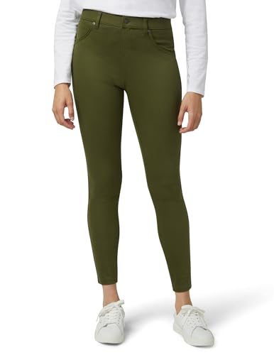 HUE Women's Ultra Soft High Waist Denim Leggings, Burnt Olive, X-Large