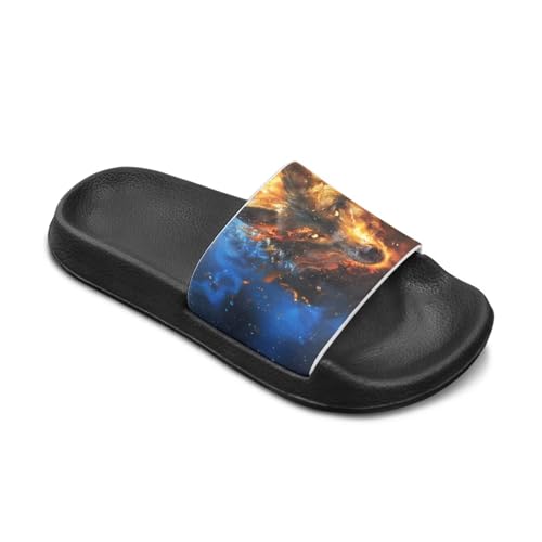 Howilath Children's Sandals Casual Non-Slip Slides Unisex Kids Slippers Bathroom Shower Shoes with EVA Sole2