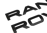 GAPPORE 3D Raised Head Cover Hood Front Letters Emblem/Rear Fender Letters Emblem Sports Line Badge Letter Emblem,3M Adhesive Backing Replacement for RA Rover Accessories (Matte Black )