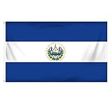 El Salvador National Country Flag - 3 foot by 5 foot Polyester (New)
