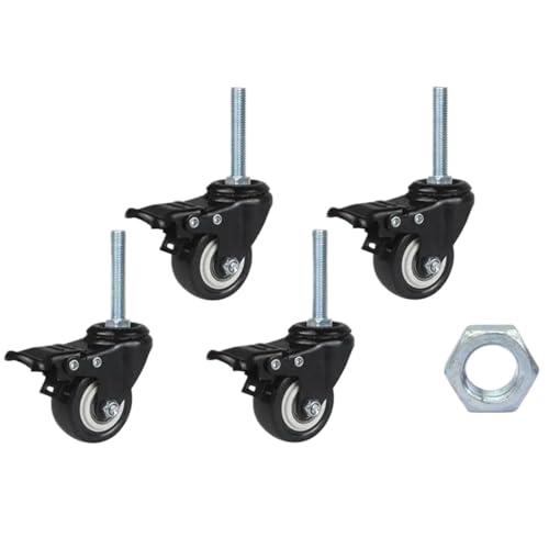 Roulettes pivotantes anti-trace pour stopper les vibrations d'établi - 2