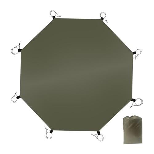 Impermeable para Camping, para Tienda de campaña, Lonas de Tierra, Lonas de Suelo de Camping, Multiusos Octogonal al Aire Libre, Impermeable, Alfombra de Tienda de campaña para Camping