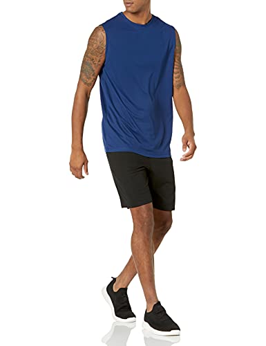 Image of Amazon Essentials Men's Gym Tank Tops, Moisture-Wicking Dry Fit Breathable Muscle Shirts, Pack of 2