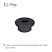 MECCANIXITY 10Pcs T Type Rubber Grommet Mount Dia 21mm (28x11x14mm) Seal Protection Flexible Hole Plugs for Cable Pipe Black