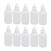 Lon0167 New 50ml PE Featured Plastic Squeeze Dropper reliable efficacy Dropping Bottle Container Clear White Cap 10pcs(id:510 c9 73 e6d)