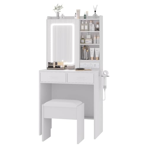 CherishCradle Tocador con Luces LED y Espejos