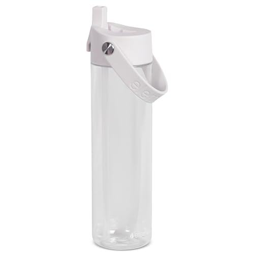 Elemental Splash 26oz Tritan Plastic Reusable Water Bottle w/Straw & Strap